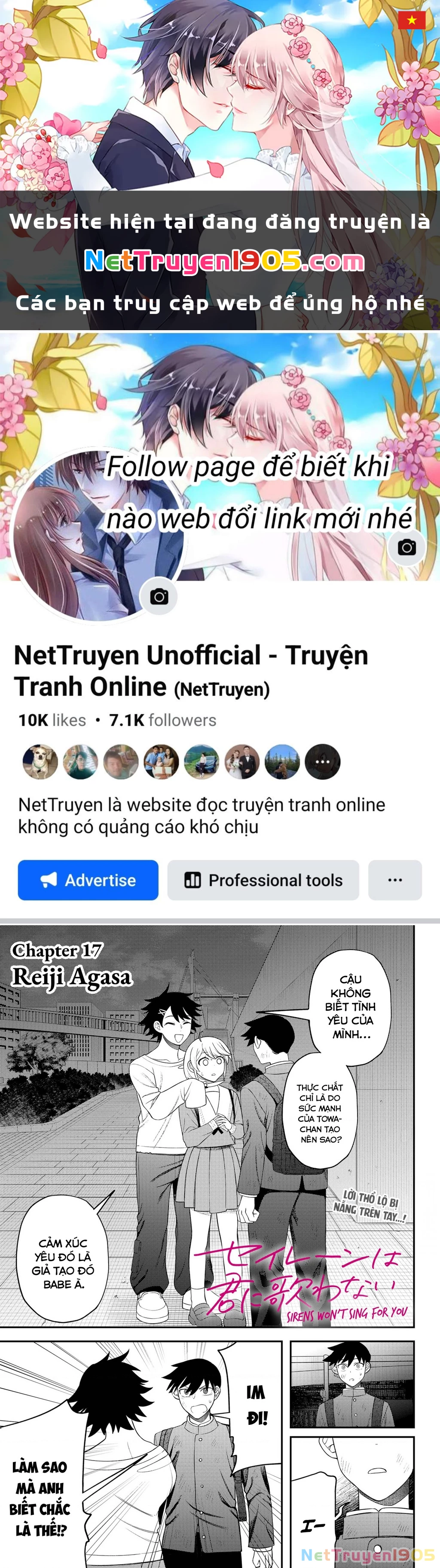 Nàng Nhân Ngư Sẽ Không Cất Tiếng Hát Chapter 17 - Trang 2