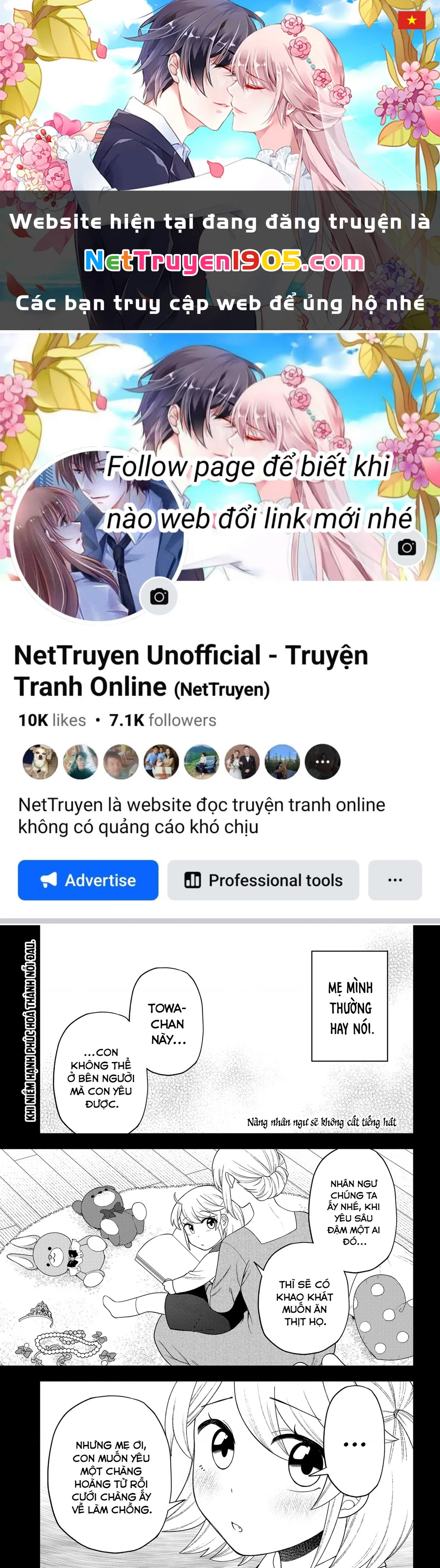 Nàng Nhân Ngư Sẽ Không Cất Tiếng Hát Chapter 18 - Trang 2