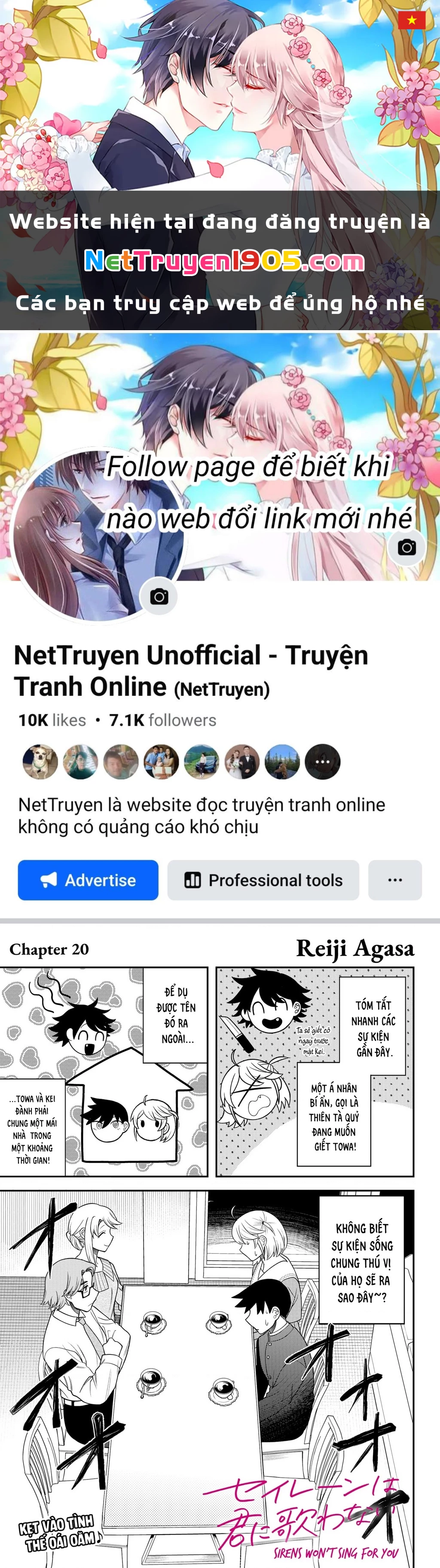 Nàng Nhân Ngư Sẽ Không Cất Tiếng Hát Chapter 20 - Trang 2