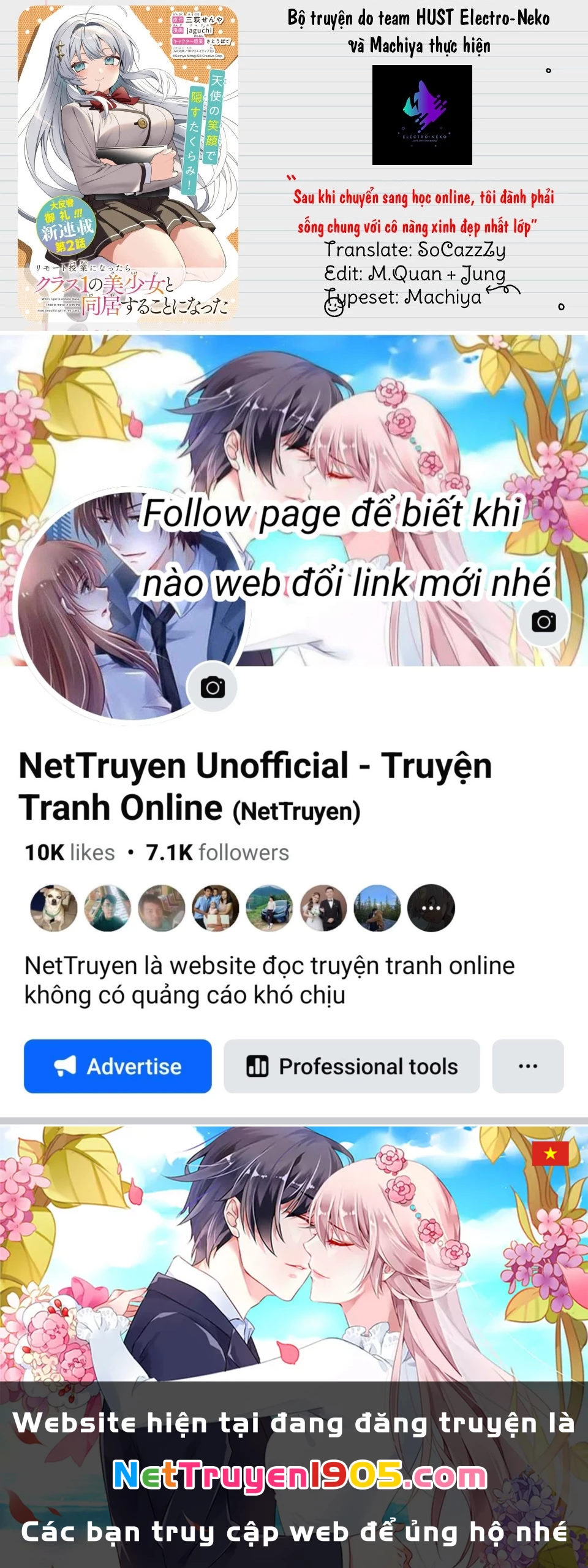 Tôi Sống Chung Với Cô Gái Đẹp Nhất Trường Trong Thời Buổi Học Online Chapter 15 - Trang 2