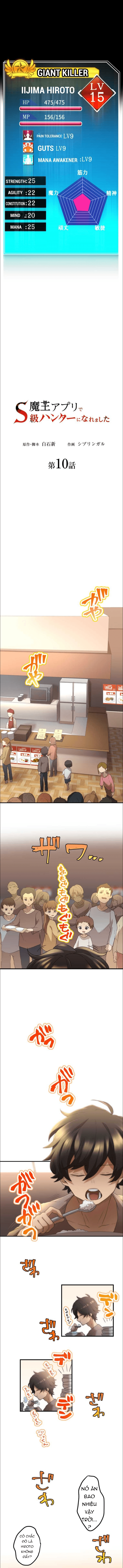 Thăng Cấp Thành Thợ Săn S-Rank Nhờ Ứng Dụng Chúa Quỷ Chapter 10 - Trang 2