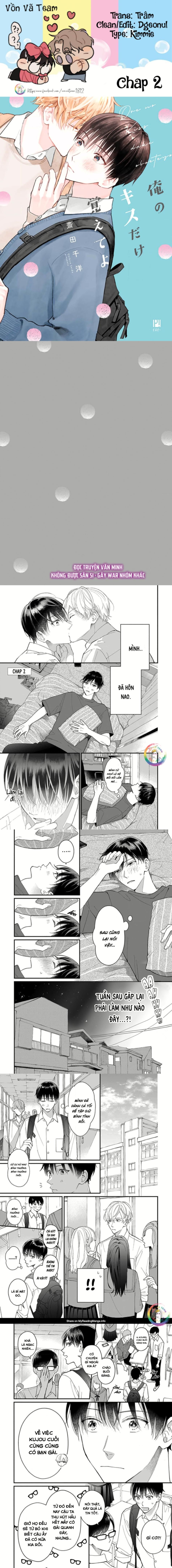 Khắc Ghi Nụ Hôn Của Anh Chapter 2 - Trang 2