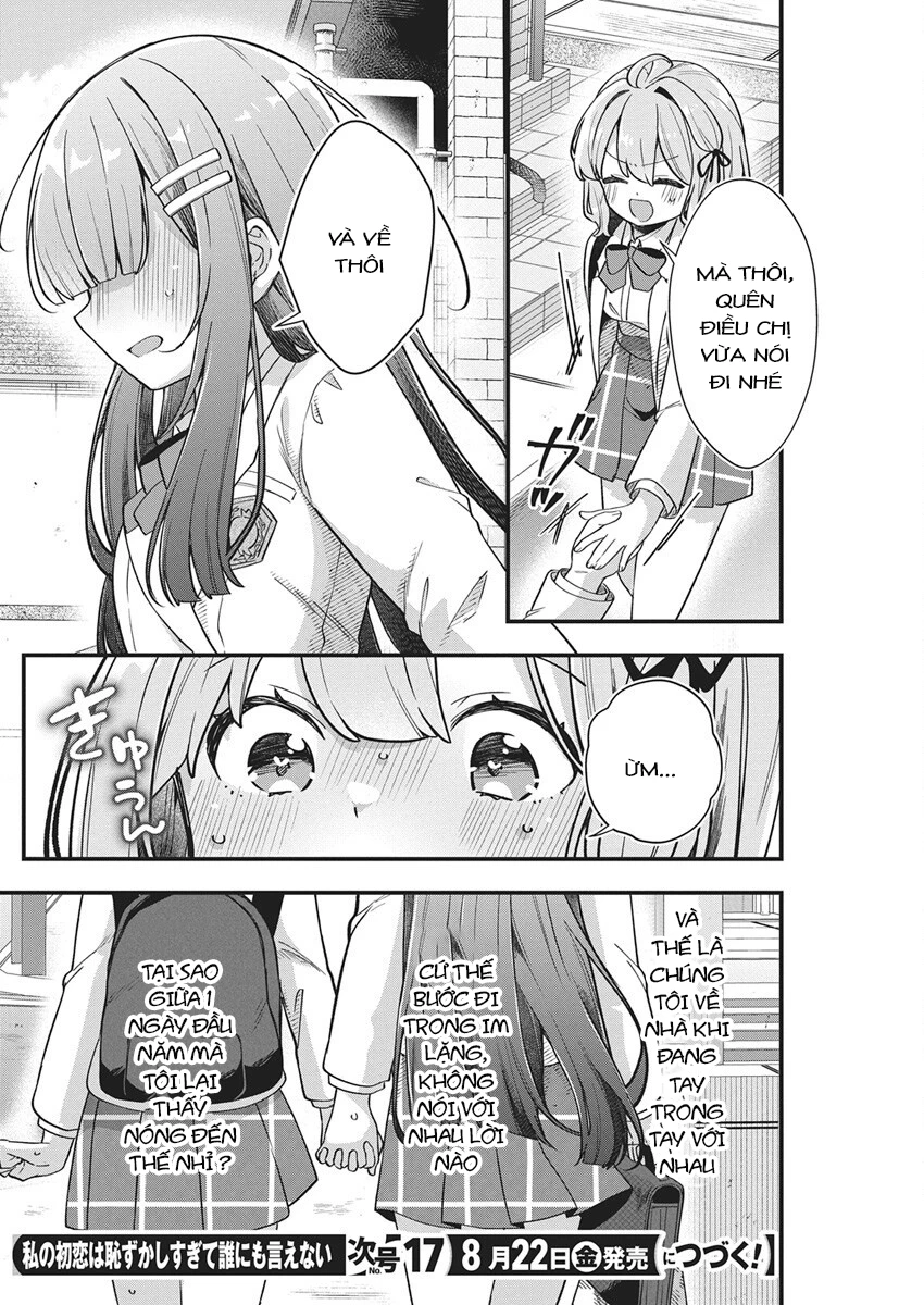 Watashi No Hatsukoi Wa Hazukashisugite Darenimo Ienai Chapter 25 - Trang 2