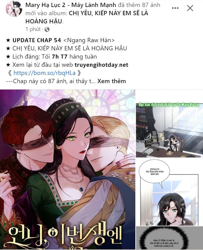 Chị Yêu, Kiếp Này Em Sẽ Là Hoàng Hậu Chapter 54.1 - Trang 2