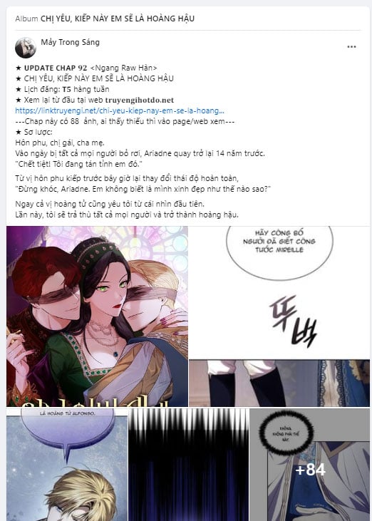 Chị Yêu, Kiếp Này Em Sẽ Là Hoàng Hậu Chapter 92.1 - Trang 2