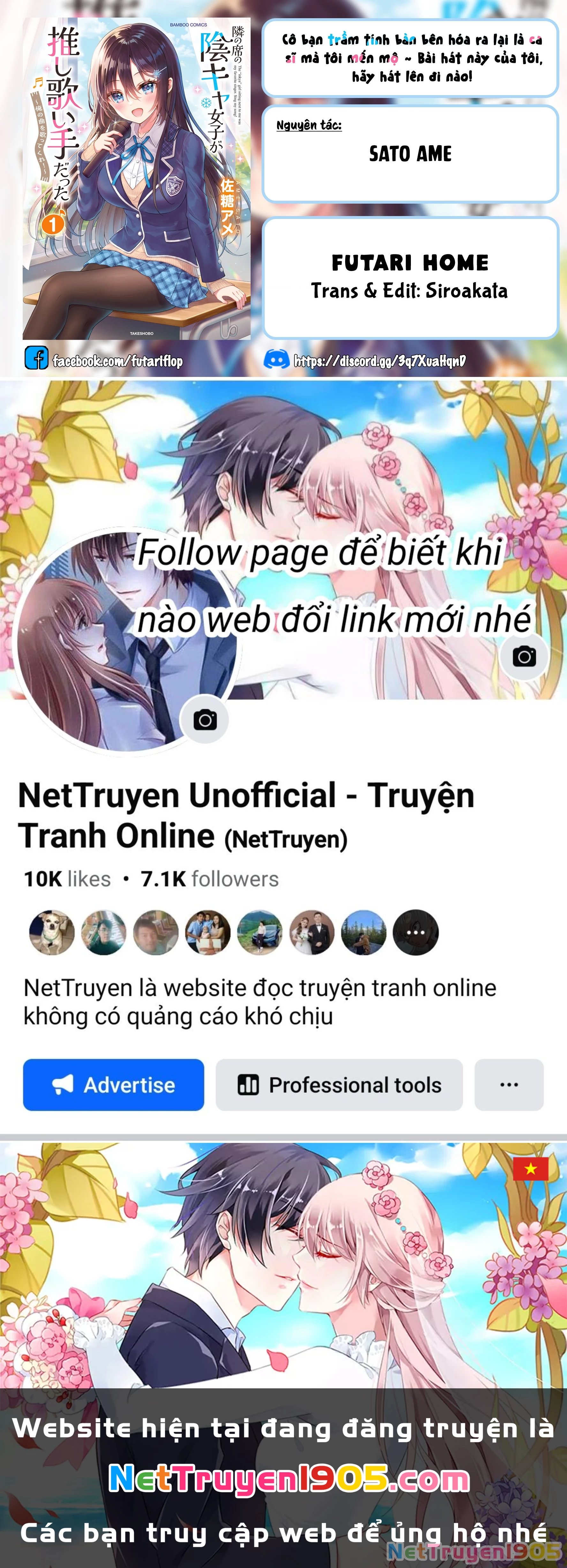 Cô Bạn Trầm Tính Bàn Bên Hóa Ra Lại Là Ca Sĩ Mà Tôi Mến Mộ ~ Bài Hát Này Của Tôi, Hãy Hát Lên Đi Nào! Chapter 4 - Trang 2