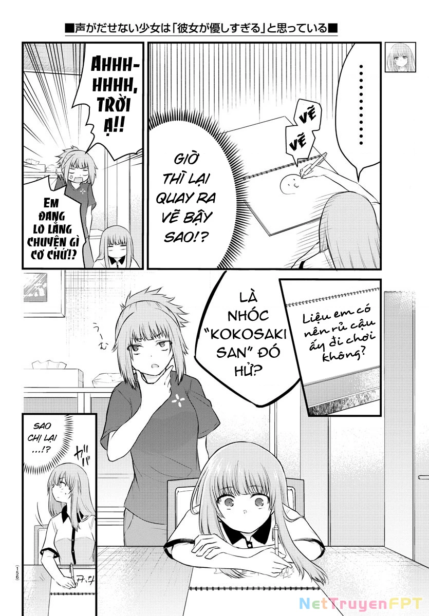 Cô Bạn Bị Mất Đi Giọng Nói Luôn Nghĩ Rằng “Cậu Ấy Dịu Dàng Thật Đấy” Chapter 21 - Trang 2