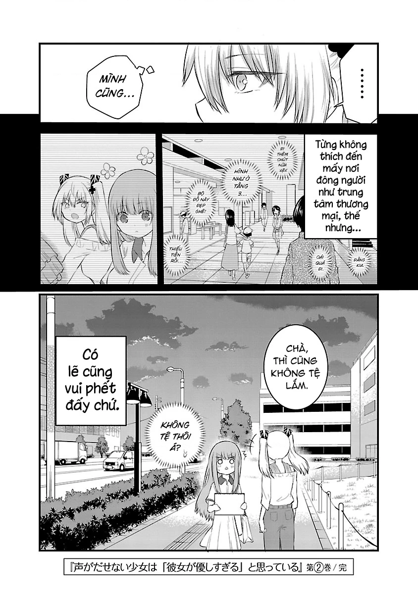 Cô Bạn Bị Mất Đi Giọng Nói Luôn Nghĩ Rằng “Cậu Ấy Dịu Dàng Thật Đấy” Chapter 27.4 - Trang 2