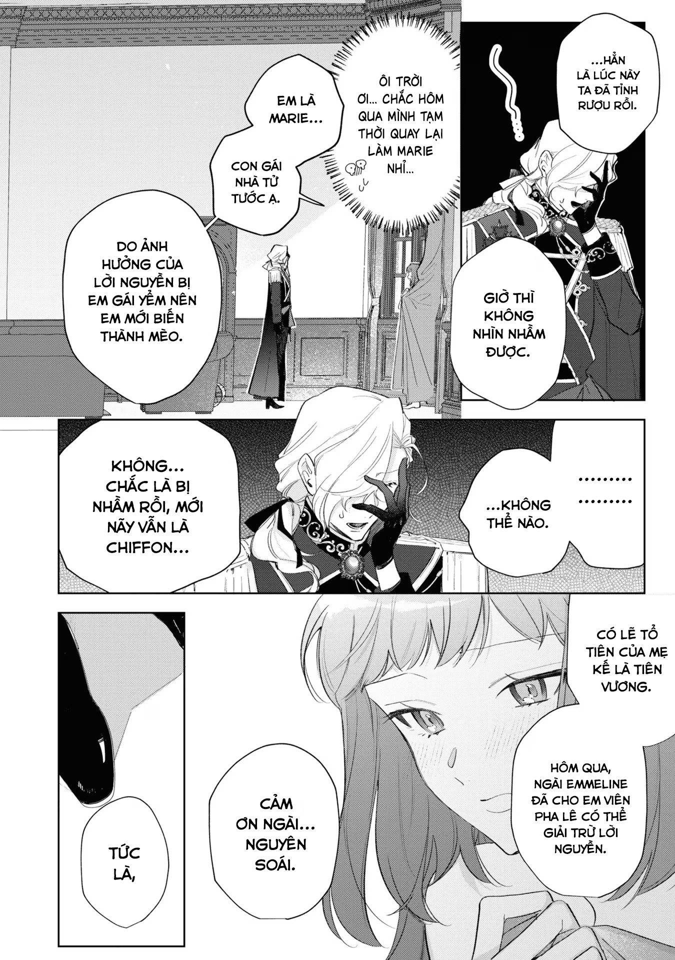 Tiểu Thư Nhút Nhát Hóa Mèo, Lúc Suýt Chết Thì Được Công Tước Cứu Chapter 10 - Trang 2