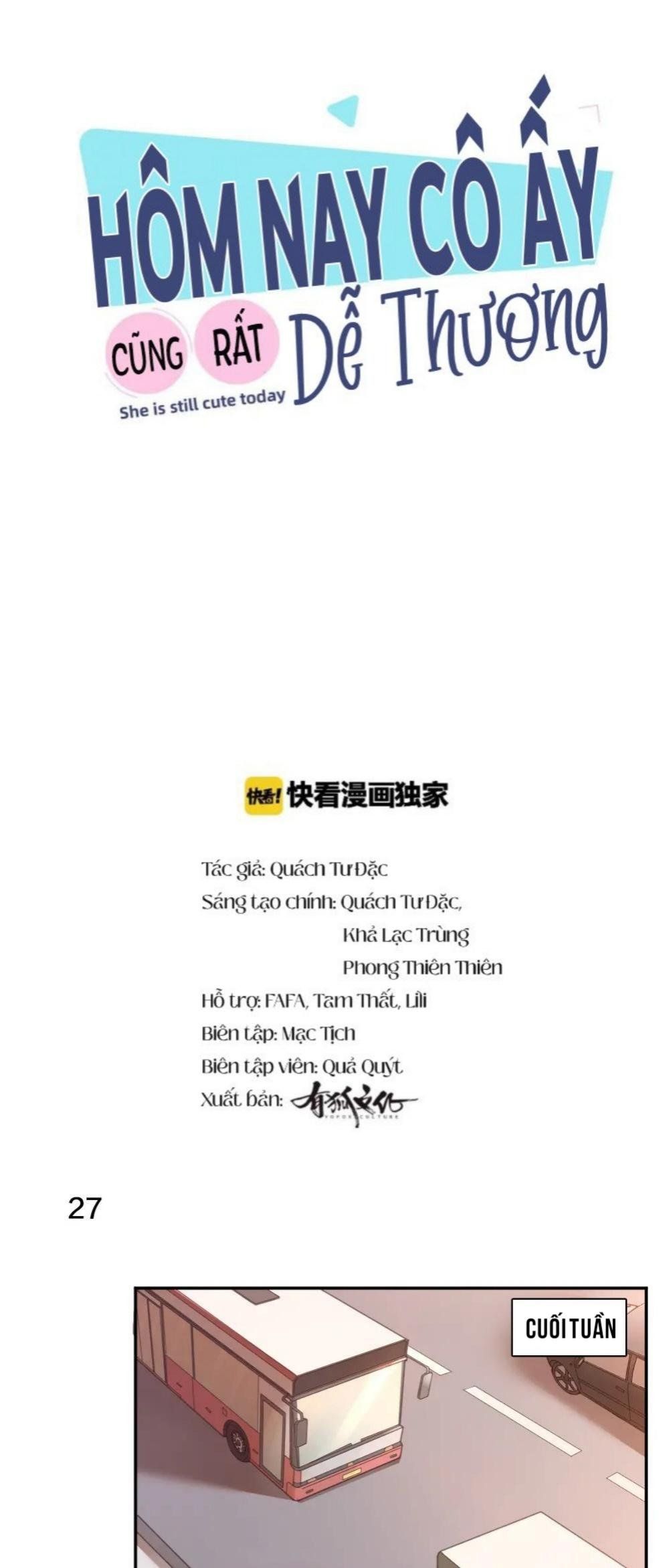 Hôm Nay Cô Ấy Cũng Rất Dễ Thương Chapter 9 - Trang 2