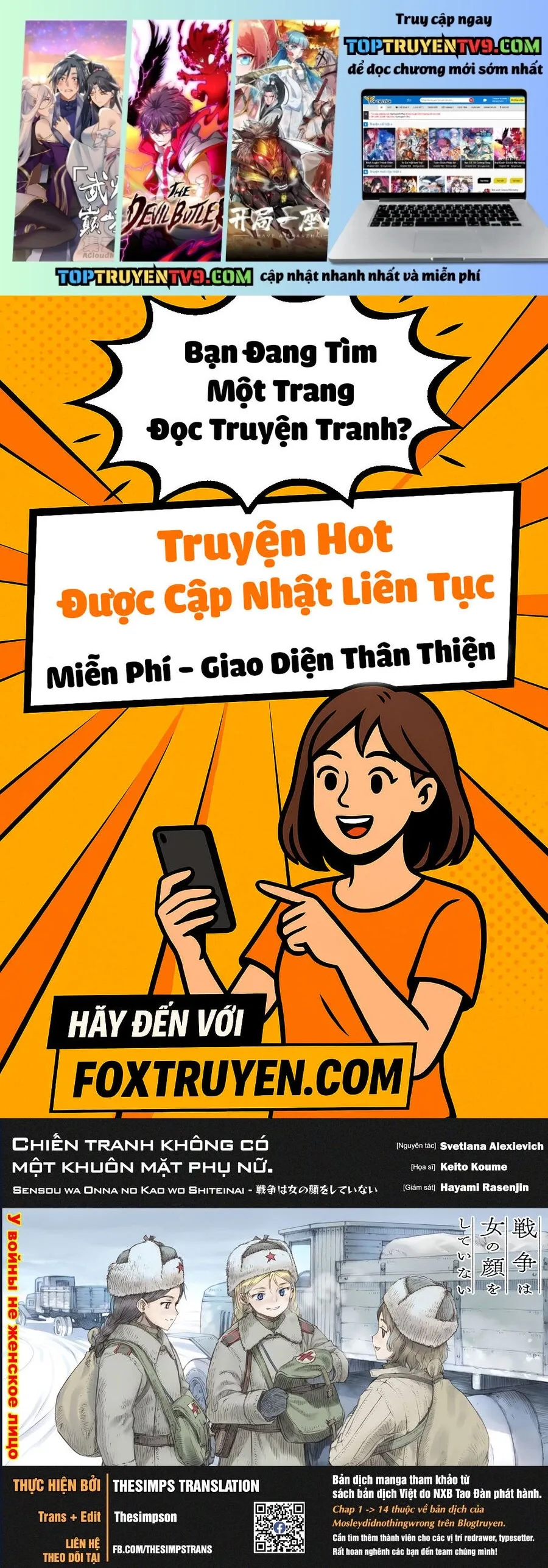 Chiến Tranh Không Có Một Khuôn Mặt Phụ Nữ Chapter 33.6 - Trang 2