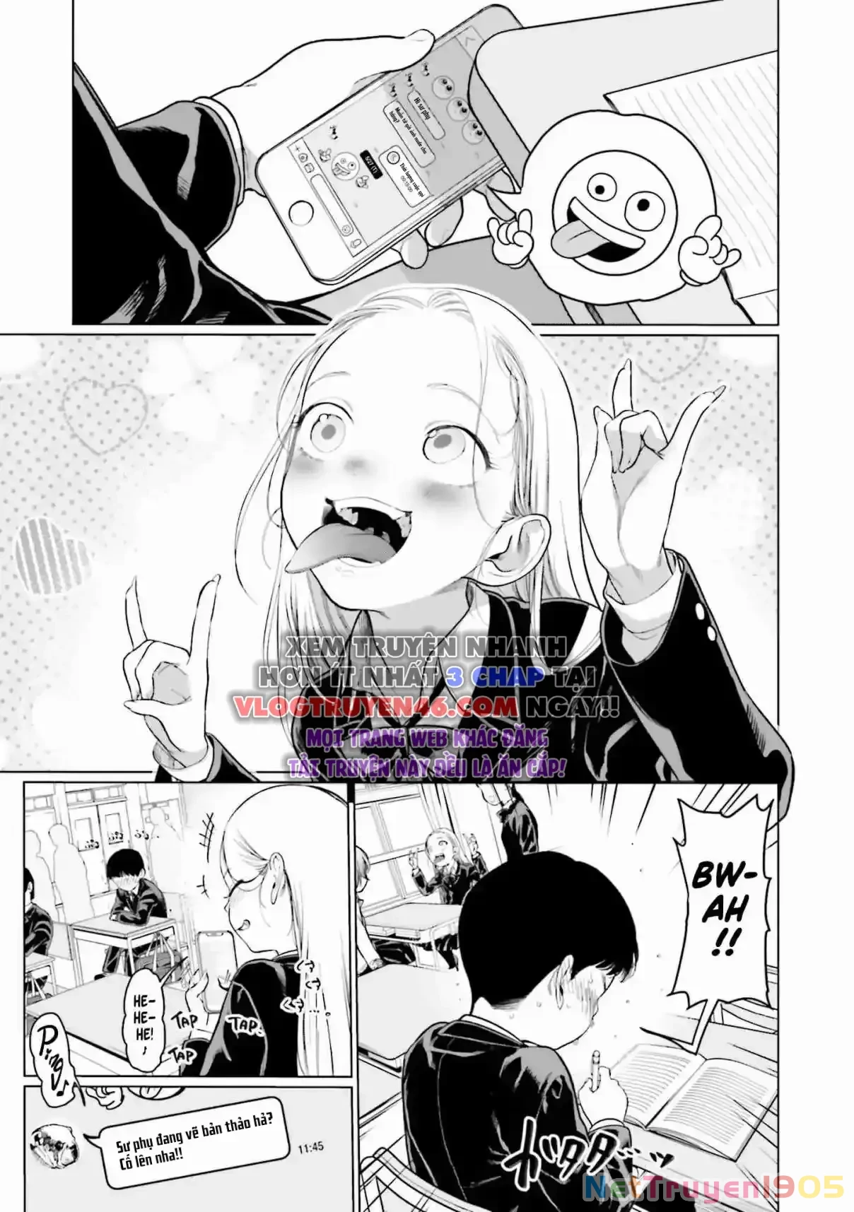 Bé Sơ Trung Sasha Và Thằng Bạn Otaku Cùng Lớp Chapter 23 - Trang 2