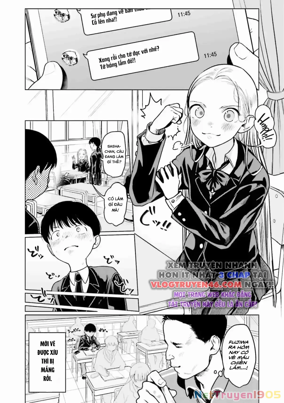 Bé Sơ Trung Sasha Và Thằng Bạn Otaku Cùng Lớp Chapter 23 - Trang 2