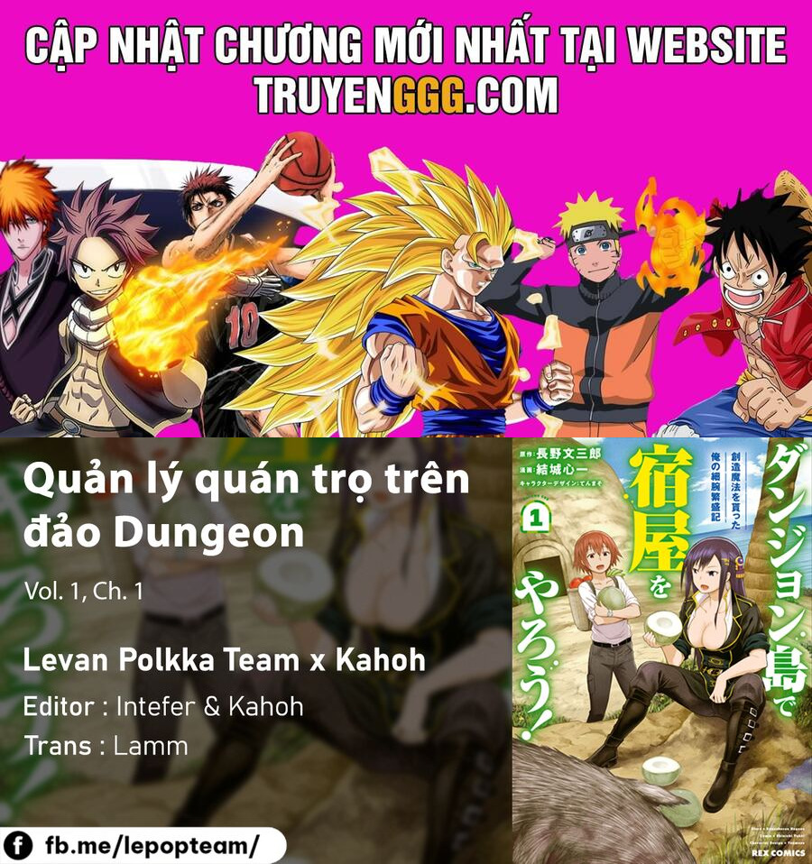Dungeon Tou De Yadoya Wo Yarou! Souzou Mahou Wo Moratta Ore No Hosoude Hanjouki Chapter 1 - Trang 2