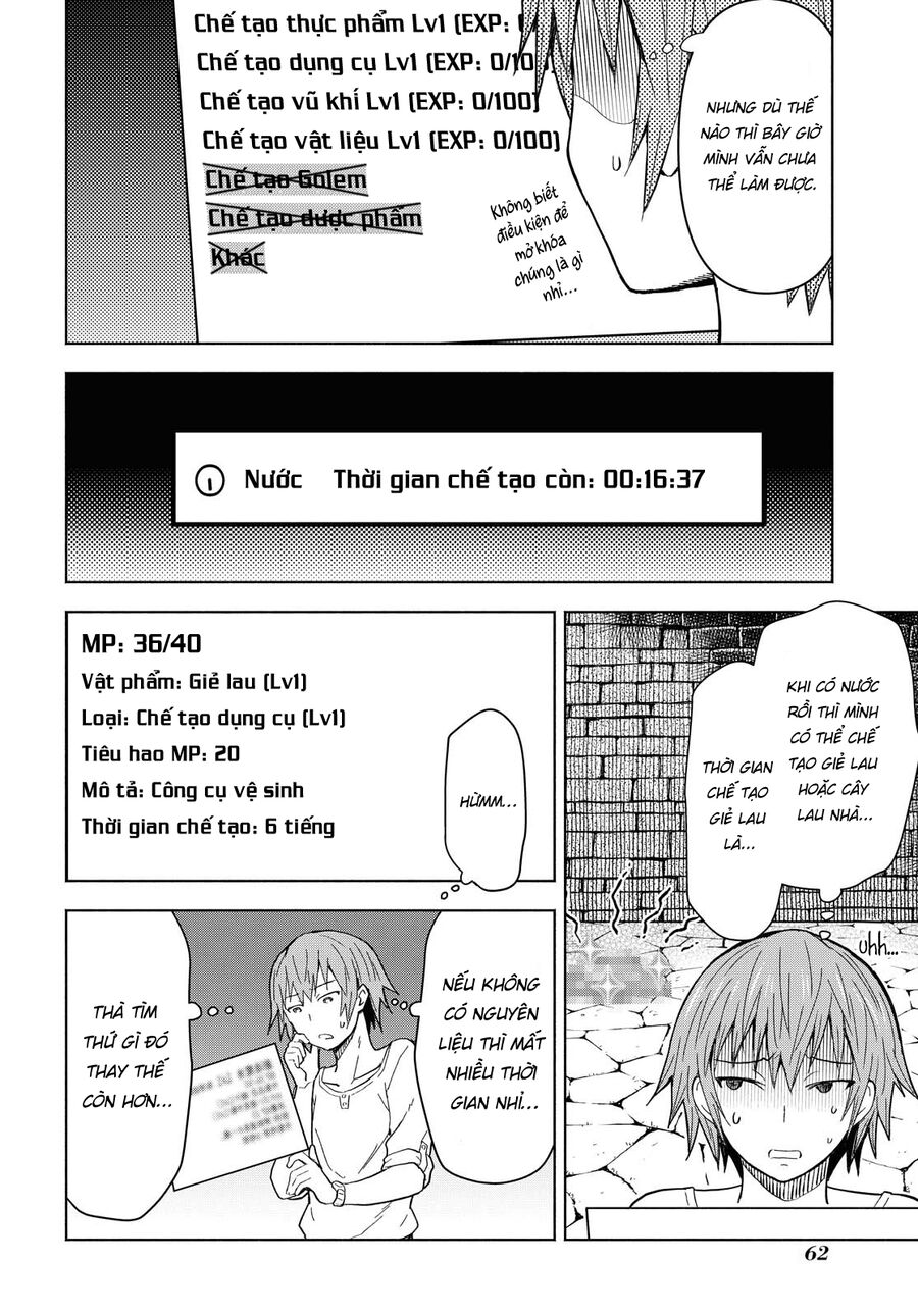 Dungeon Tou De Yadoya Wo Yarou! Souzou Mahou Wo Moratta Ore No Hosoude Hanjouki Chapter 2 - Trang 2