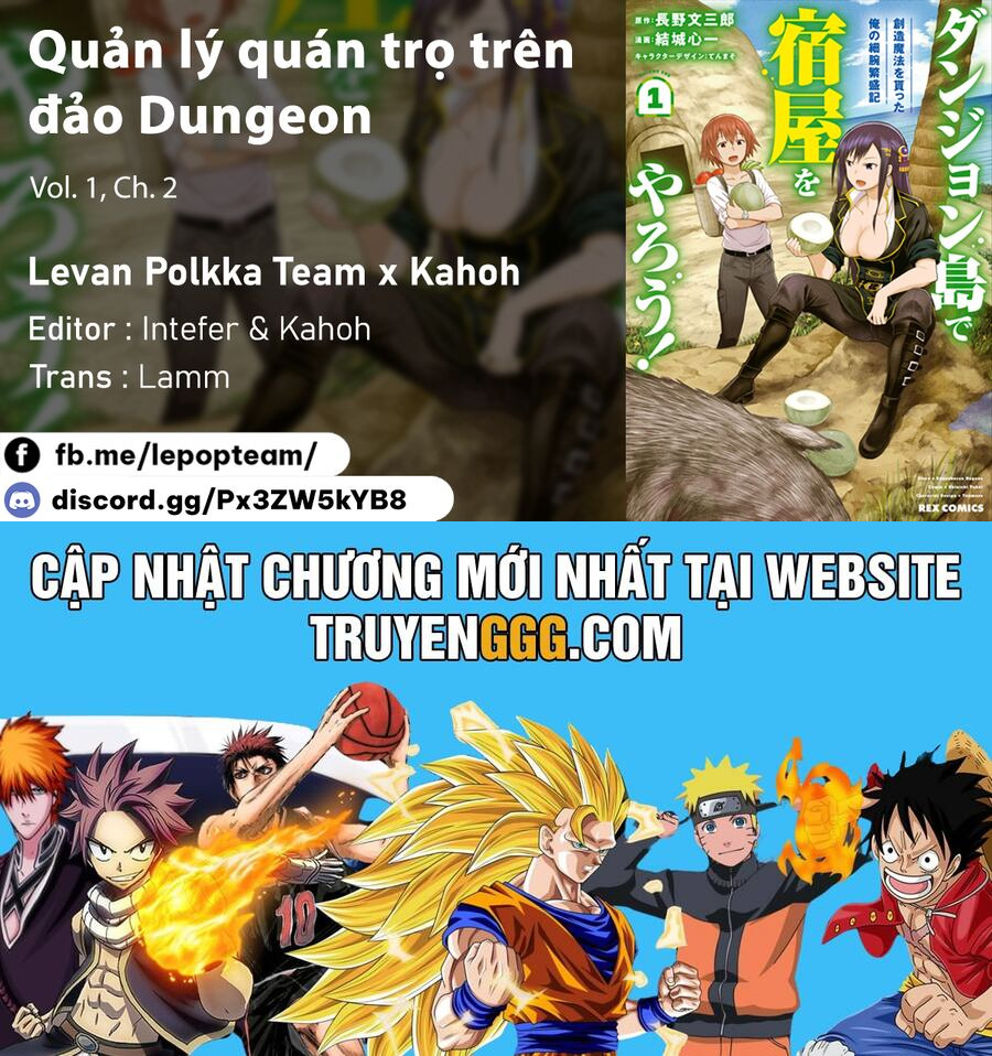 Dungeon Tou De Yadoya Wo Yarou! Souzou Mahou Wo Moratta Ore No Hosoude Hanjouki Chapter 2 - Trang 2