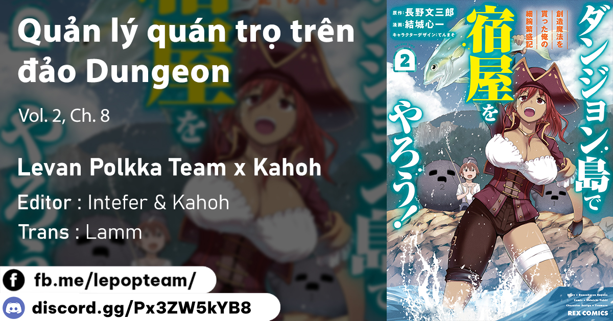 Dungeon Tou De Yadoya Wo Yarou! Souzou Mahou Wo Moratta Ore No Hosoude Hanjouki Chapter 8 - Trang 2