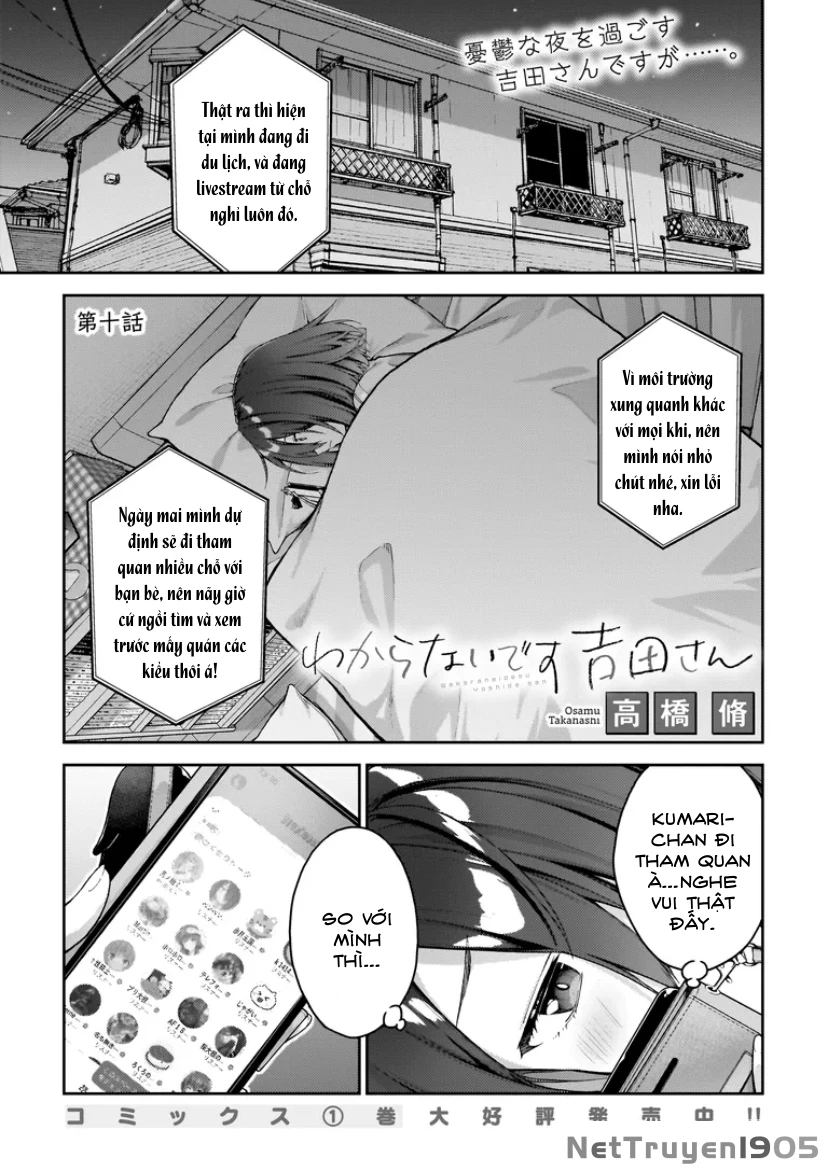Wakaranai Desu Yoshida-San Chapter 10.1 - Trang 2