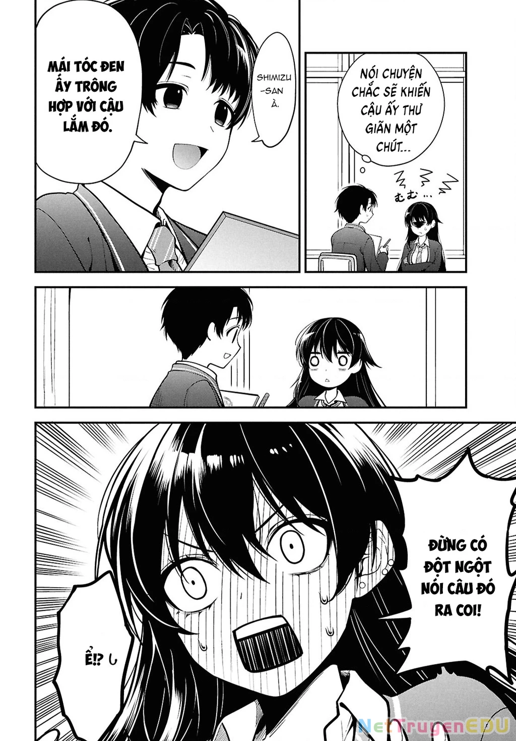 Tonari No Seki No Yankee Shimizu-San Ga Kami O Kuroku Sometekita Chapter 1 - Trang 2