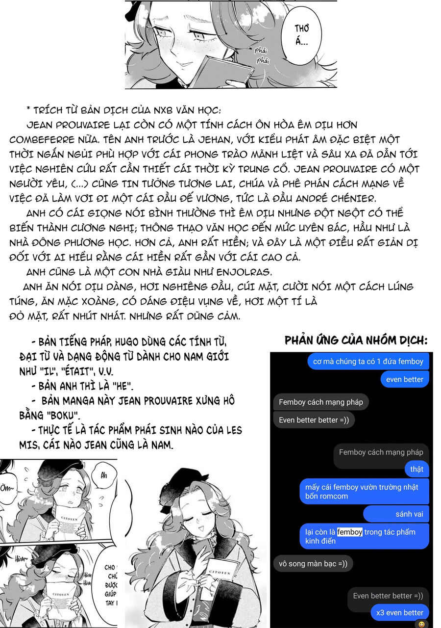 Từ Les Miserable – Gửi Đến Những Người Bạn Của Khoảnh Khắc L’Heure Bleue. Chapter 2 - Trang 2