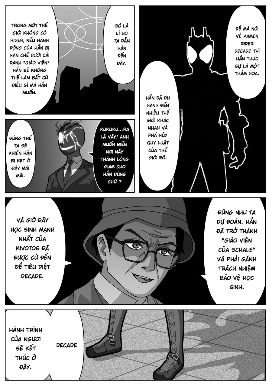 Blue Archive X Kamen Rider Decade – Câu Chuyện Về Thầy Giáo Schale Kadoya Tsukasa Chapter 4 - Trang 2