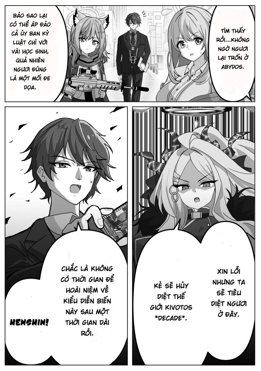 Blue Archive X Kamen Rider Decade – Câu Chuyện Về Thầy Giáo Schale Kadoya Tsukasa Chapter 4 - Trang 2