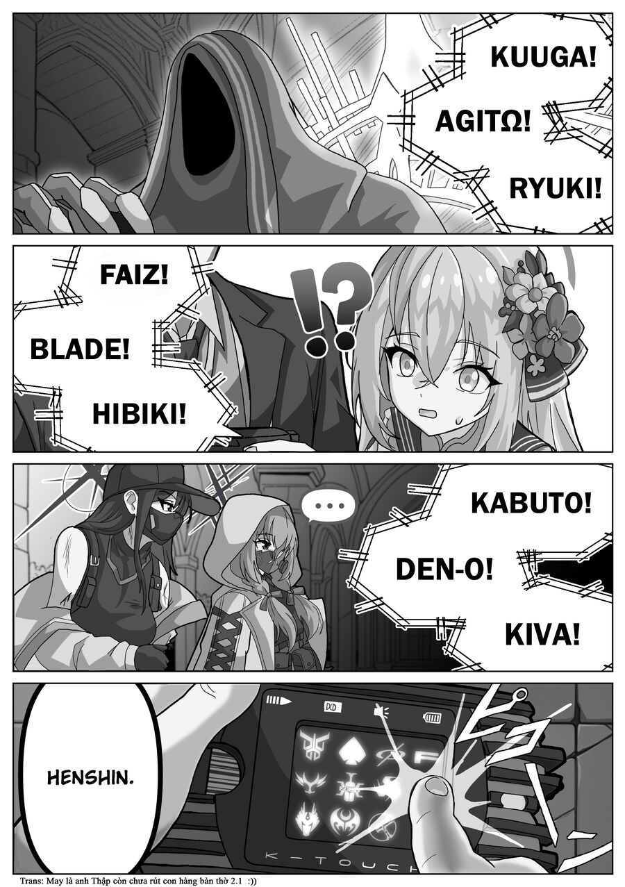 Blue Archive X Kamen Rider Decade – Câu Chuyện Về Thầy Giáo Schale Kadoya Tsukasa Chapter 8 - Trang 2