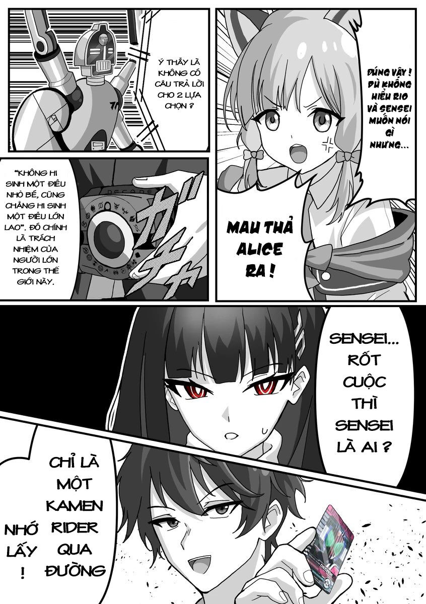Blue Archive X Kamen Rider Decade – Câu Chuyện Về Thầy Giáo Schale Kadoya Tsukasa Chapter 20 - Trang 2