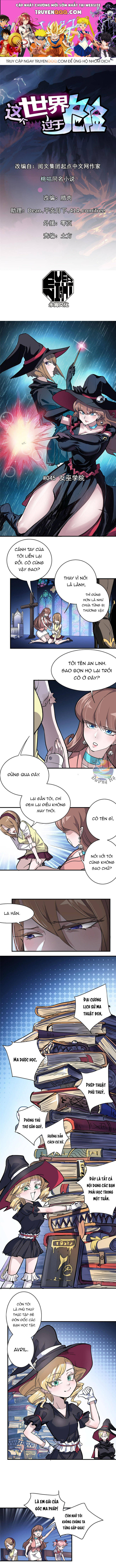 Thế Giới Này Quá Đỗi Nguy Hiểm Chapter 45 - Trang 2