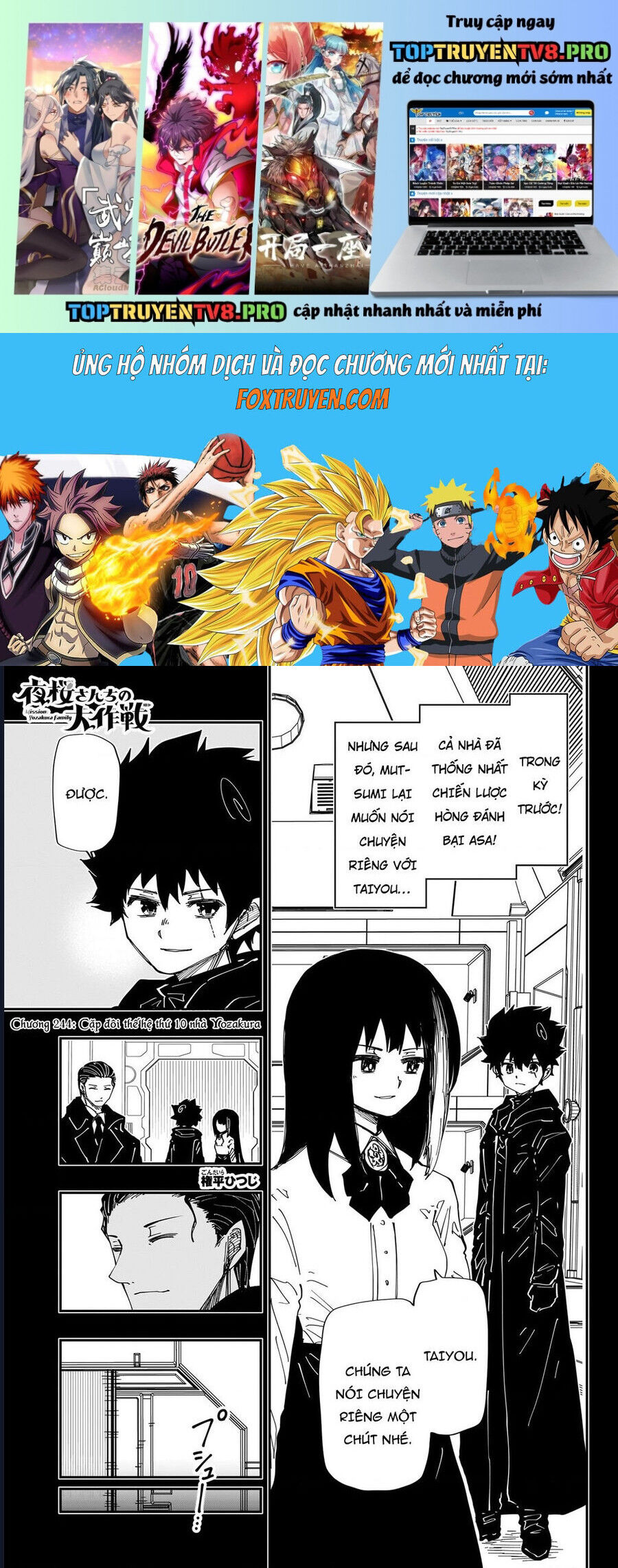 Gia Tộc Điệp Viên Yozakura Chapter 244 - Trang 2