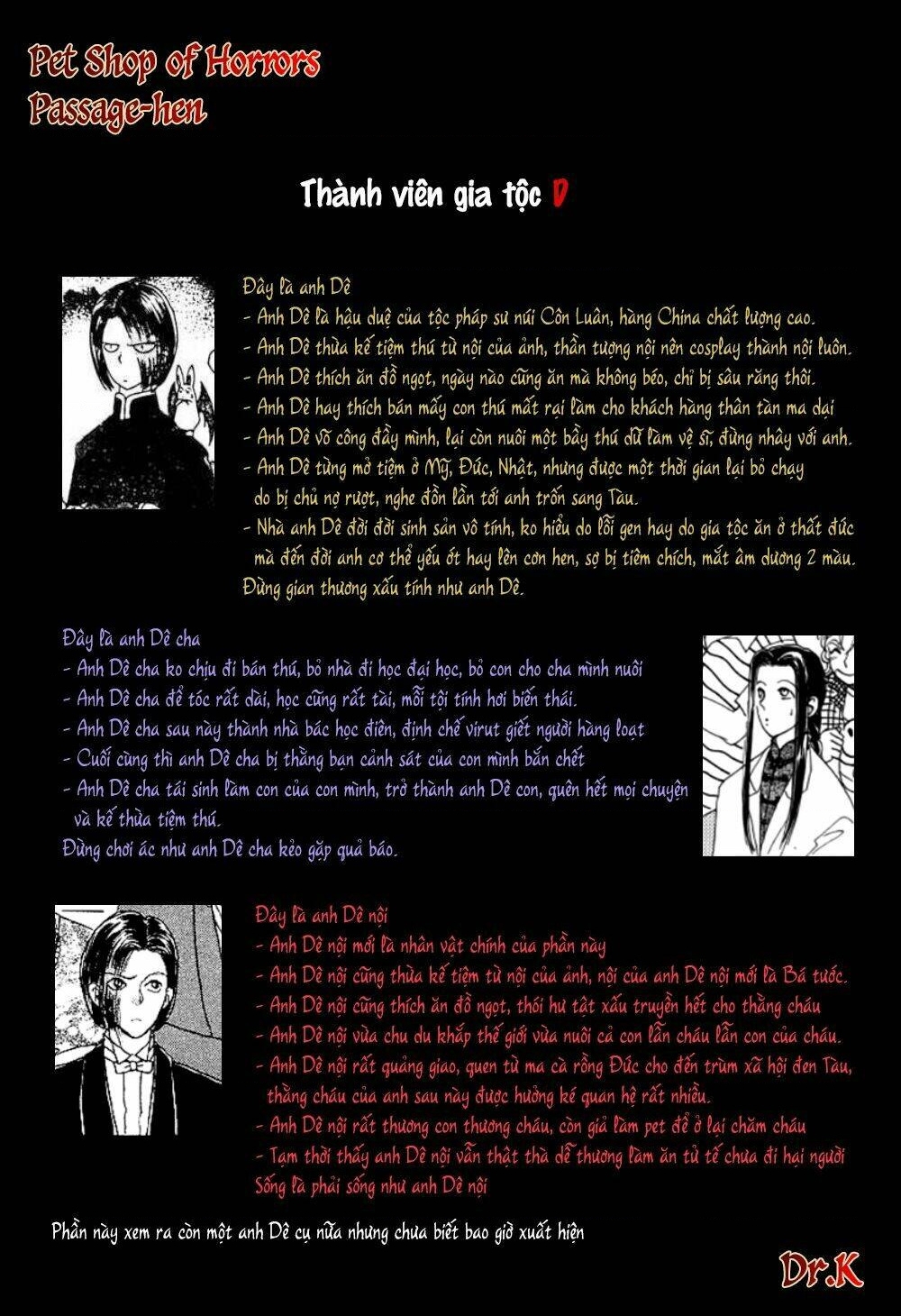 Pet Shop Of Horrors – Passage-Hen : Tiệm Thú Kiểng Tiền Truyện Chapter 1 - Trang 2