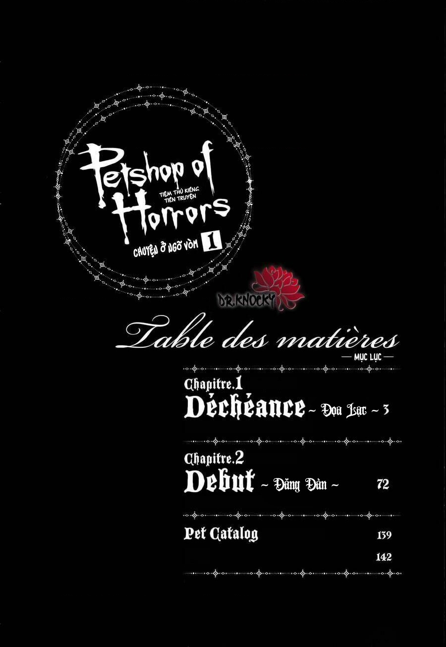 Pet Shop Of Horrors – Passage-Hen : Tiệm Thú Kiểng Tiền Truyện Chapter 1 - Trang 2