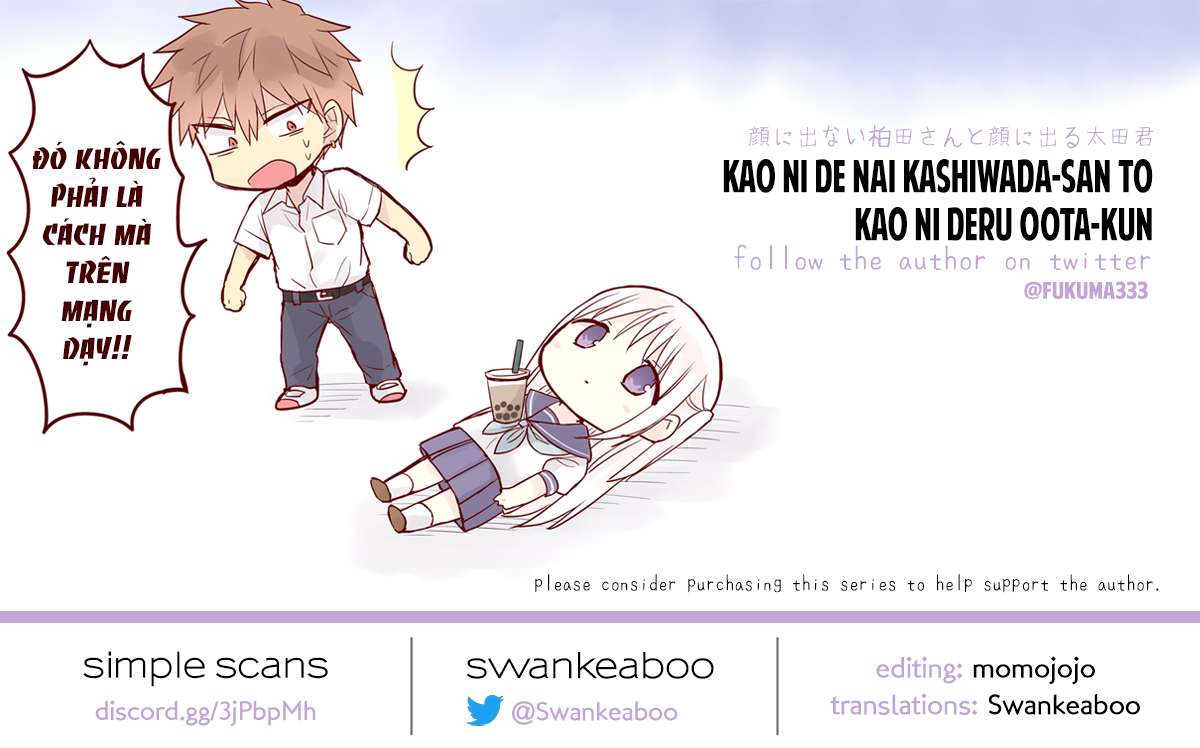 Kao Ni Denai Kashiwada-San To Kao Ni Deru Oota-Kun Chapter 32 - Trang 2