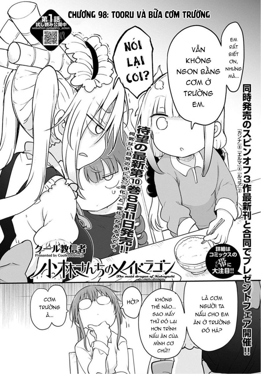 Kobayashi-San Chi No Maid Dragon Chapter 98 - Trang 2