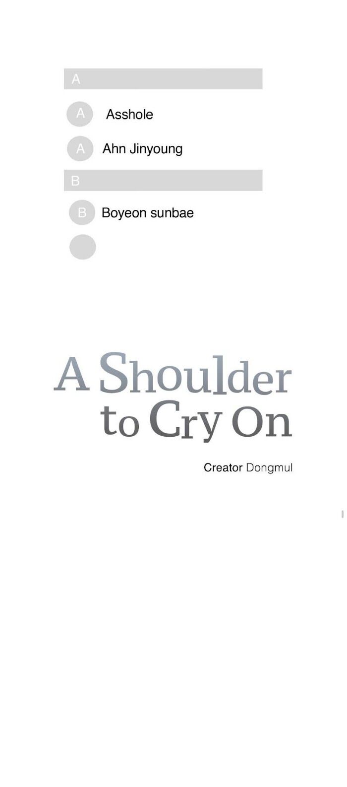 A Shoulder To Cry On Chapter 3 - Trang 2