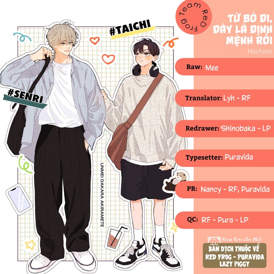 Từ Bỏ Đi Đây Là Định Mệnh Rồi Chapter 4 - Trang 2