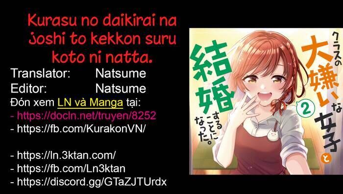 Kết Hôn Với Đứa Con Gái Mà Tôi Ghét Nhất Trong Lớp Chapter 17 - Trang 2