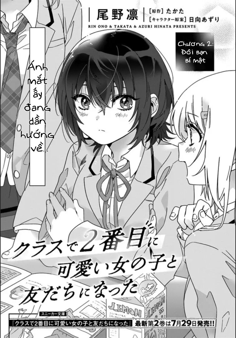 Làm Bạn Với Cô Nàng Dễ Thương Nhì Lớp Chapter 2 - Trang 2