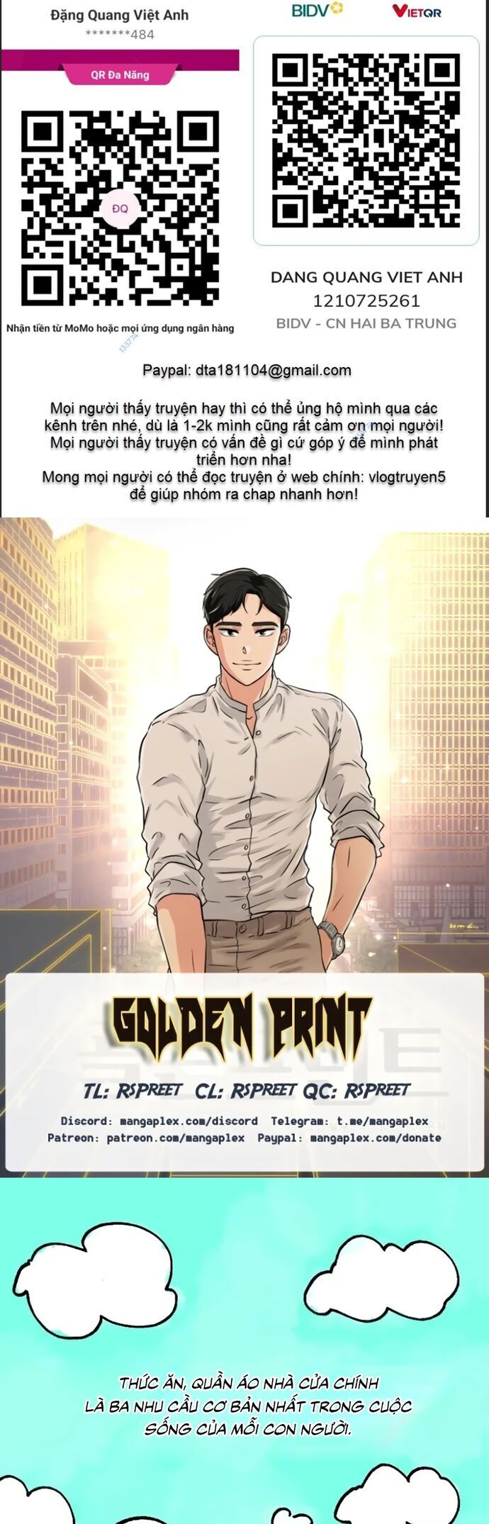 Bản Thiết Kế Vàng Chapter 6.1 - Trang 2