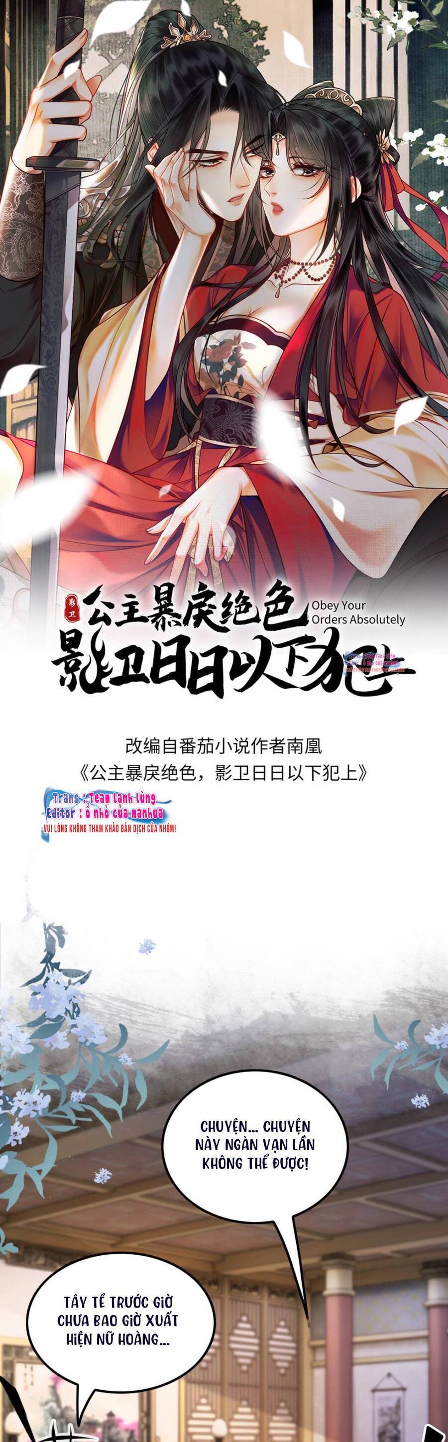 Công Chúa Bá Đạo Tuyệt Sắc : Ám Vệ Ngày Nào Cũng Muốn Phạm Thượng Chapter 100 - Trang 2