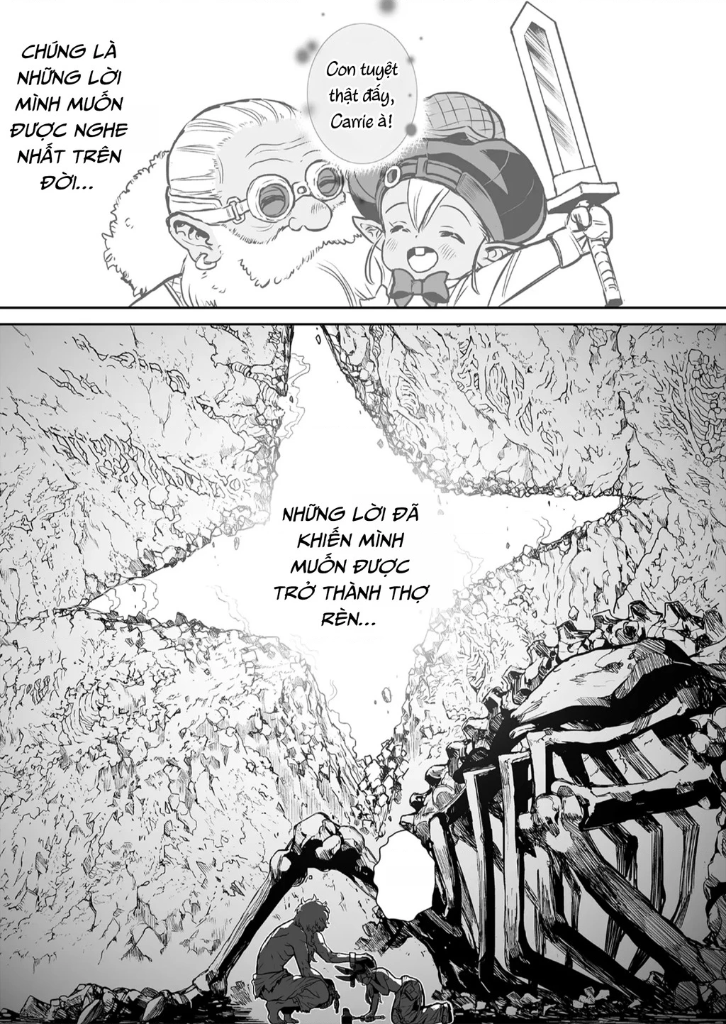 Abandoned ~Tsuyosugite Buki Ga Kowareru Yuusha To Buki Shokunin No Elf~ Chapter 1 - Trang 2