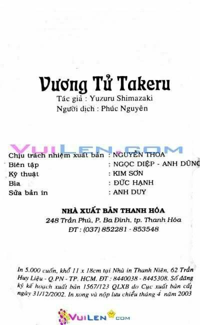 Vương Tử Takeru Chapter 10 - Trang 2