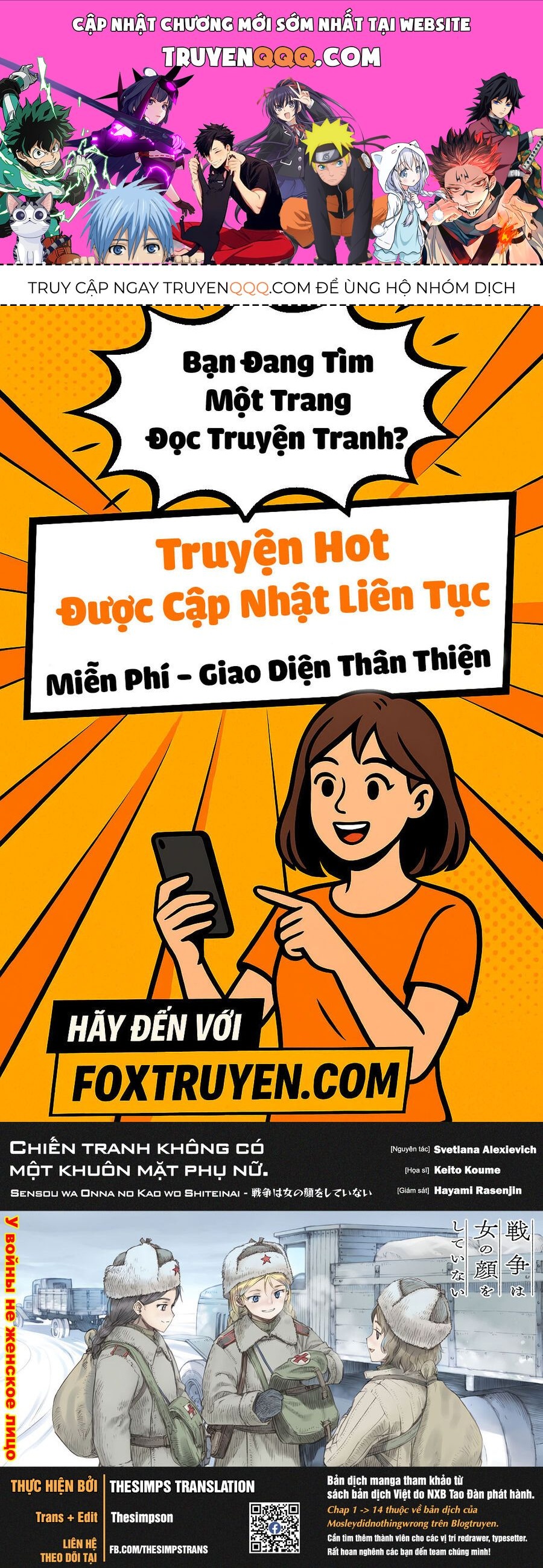 Chiến Tranh Không Có Một Khuôn Mặt Phụ Nữ Chapter 34.2 - Trang 2
