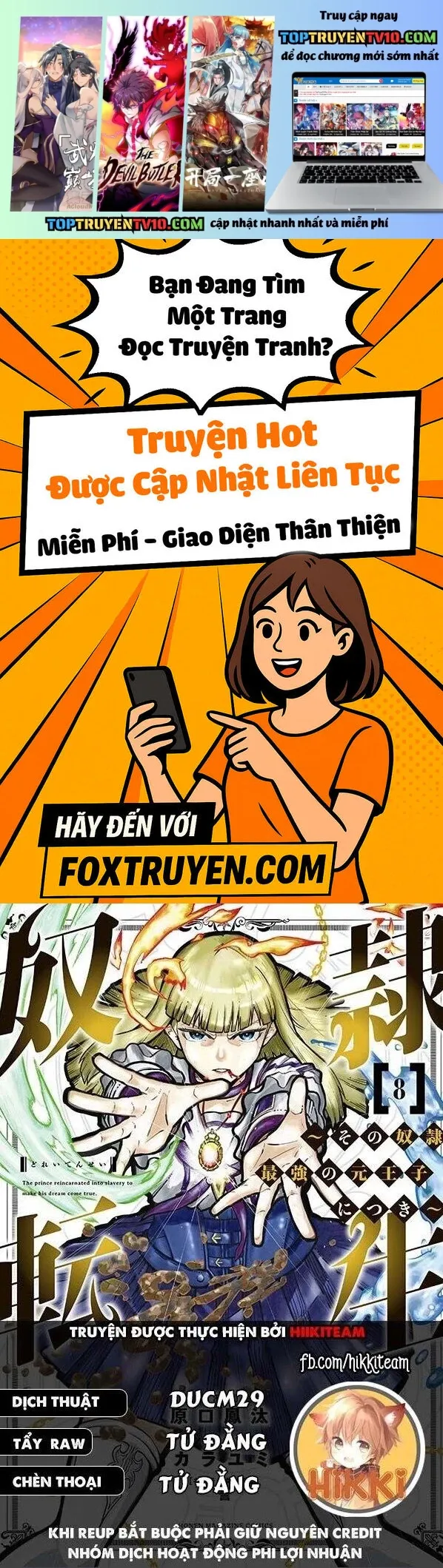 Dorei Tensei: Sono Dorei, Saikyou No Moto Ouji Ni Tsuki Chapter 96 - Trang 2