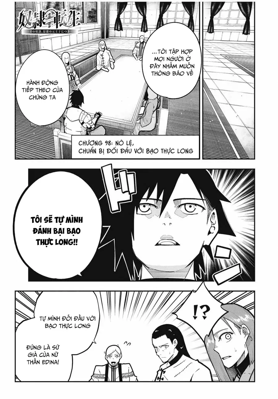 Dorei Tensei: Sono Dorei, Saikyou No Moto Ouji Ni Tsuki Chapter 98 - Trang 2