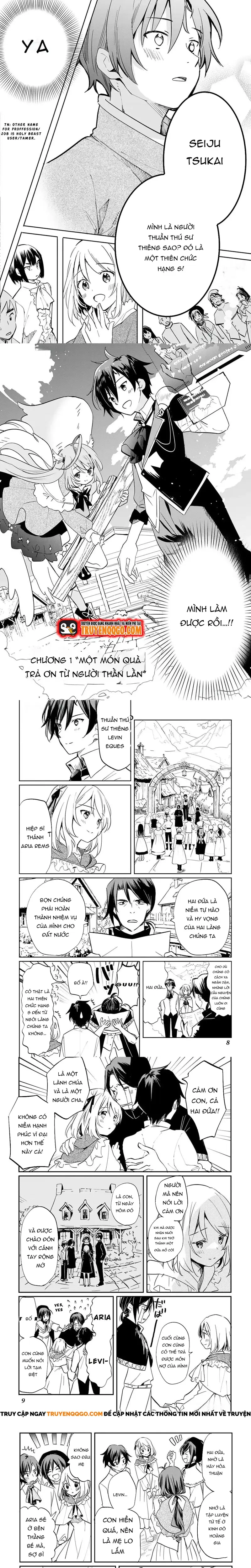 Tokage (Hontou Wa Shinryuu) Wo Shoukan Shita Seijuu Tsukai, Ryuu No Senaka De Kaitaku Life Chapter 1 - Trang 2