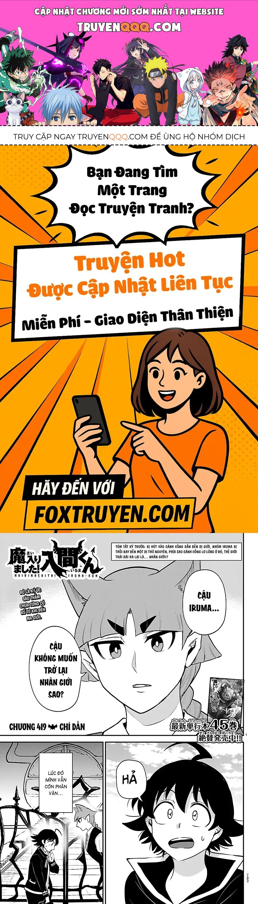 Mairimashita! Iruma-Kun Chapter 419 - Trang 2